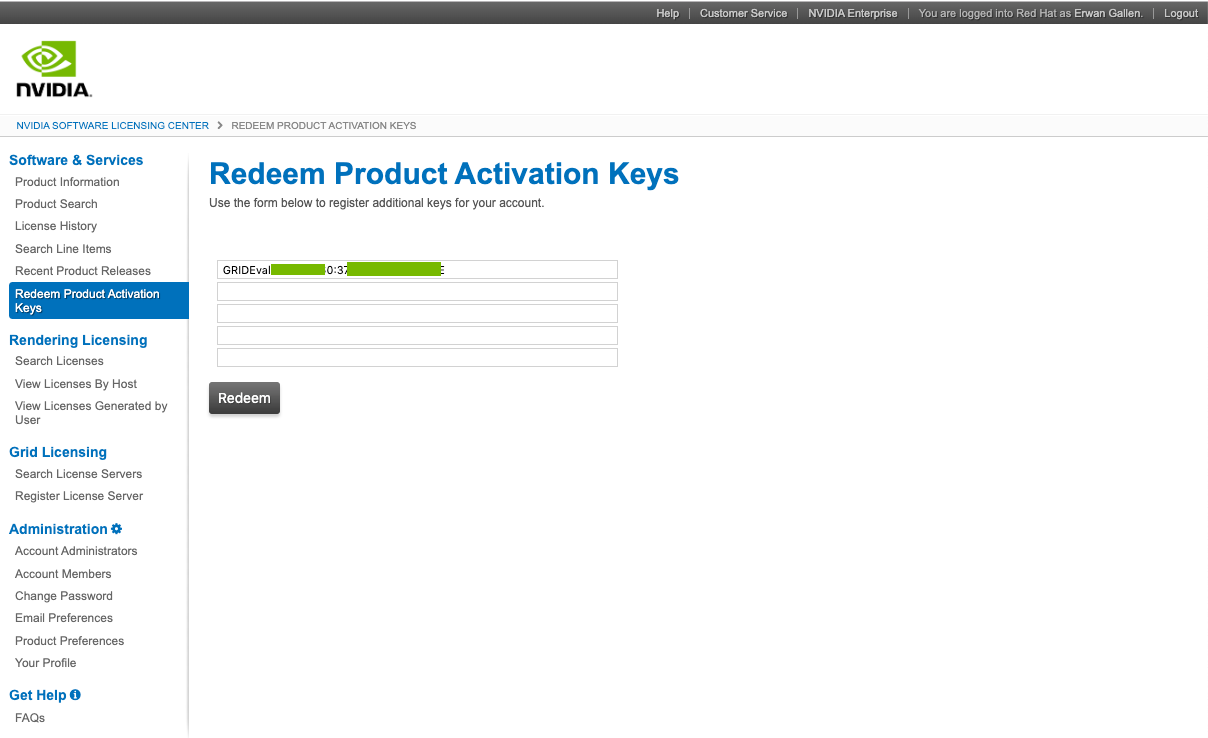 Redeem your Product Activation Key